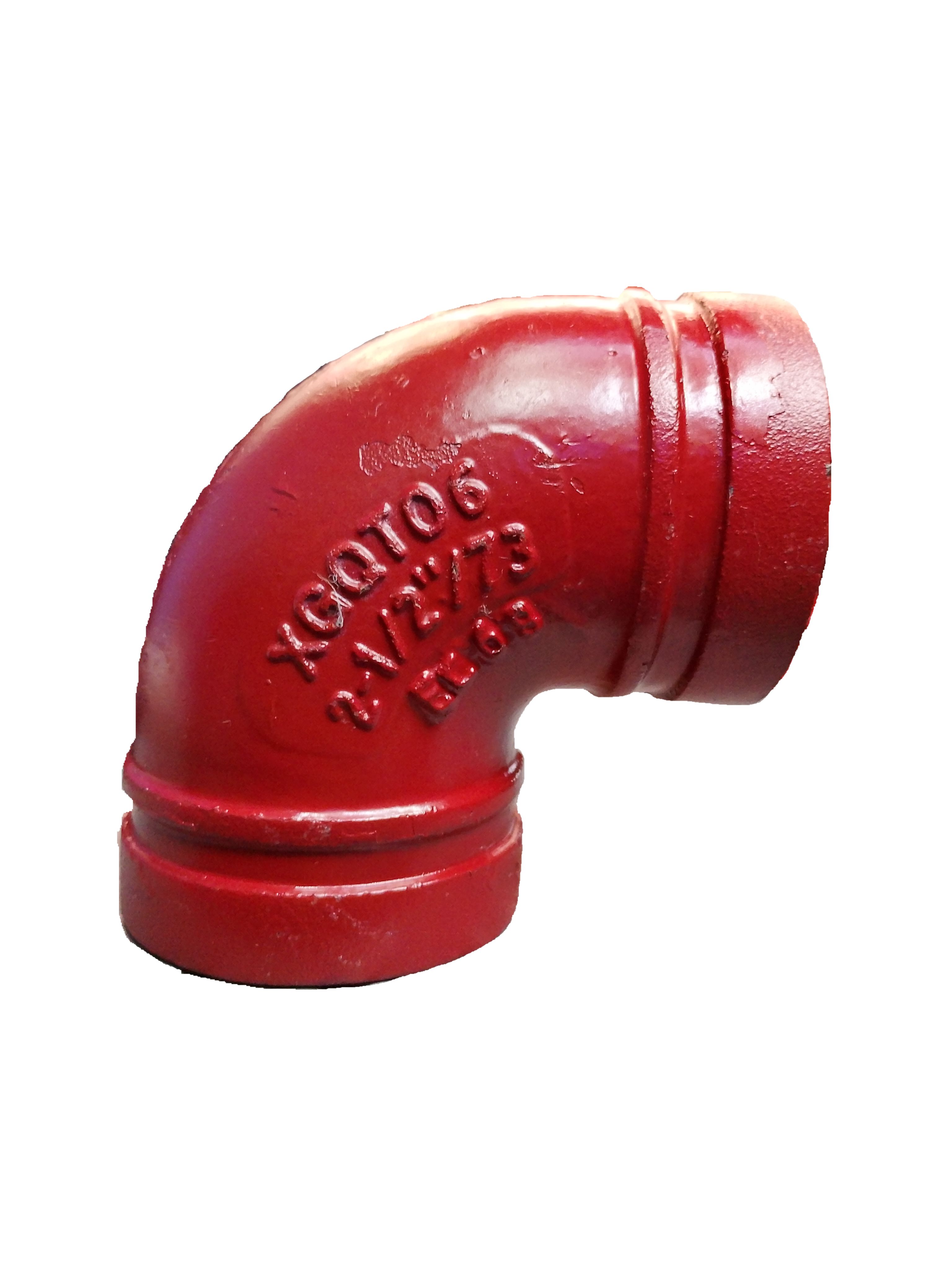 CODO RANURADO  DE 2 1/2" X 90°